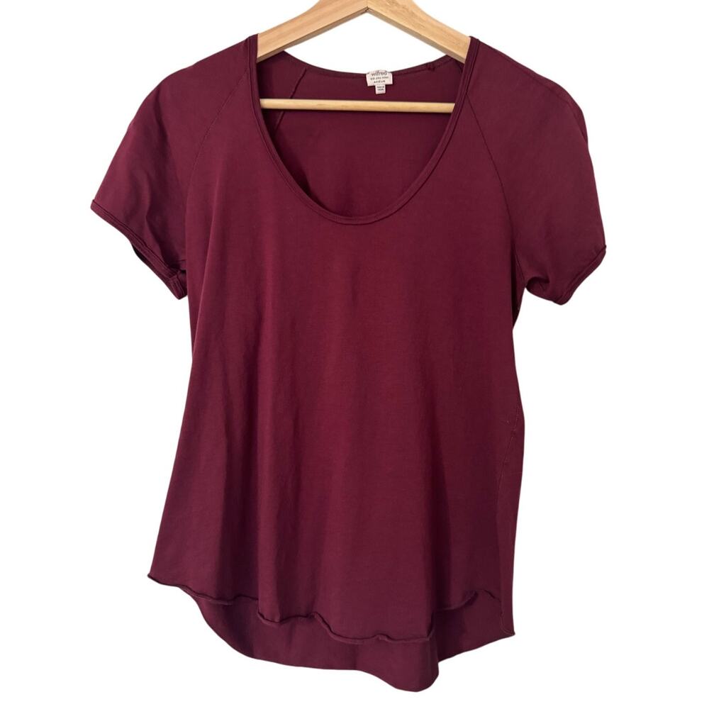 Wilfred 100% Pima‎ Cotton Burgundy Tee Size Medium